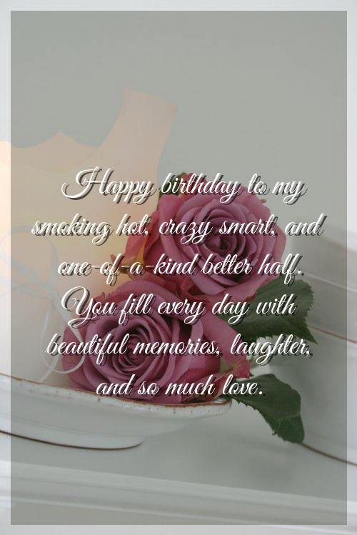 happy birthday message from wife to husband